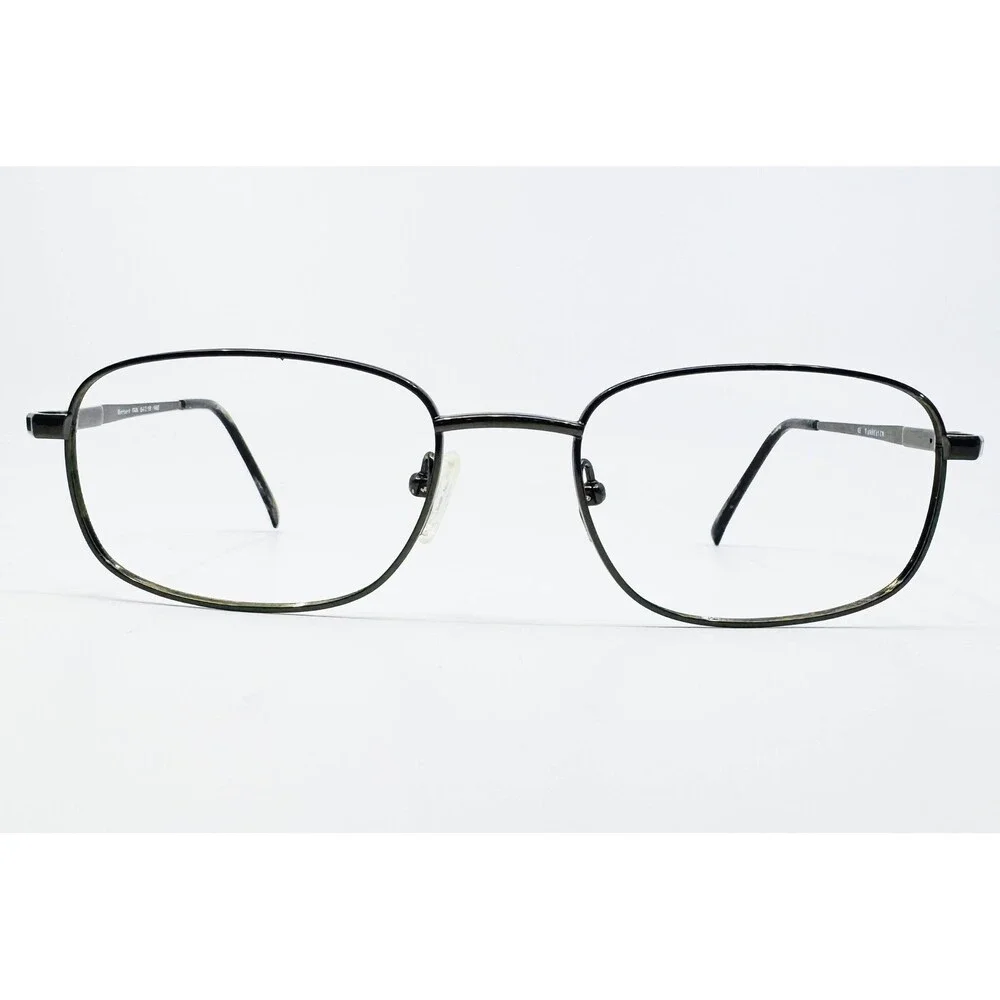 Van Heusen Eyeglasses Mens Black Bernard TAN Square Full Rim 54-19-140